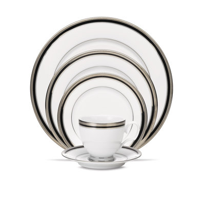 Noritake Austin Platinum 5-Piece Place Setting, Service for 1