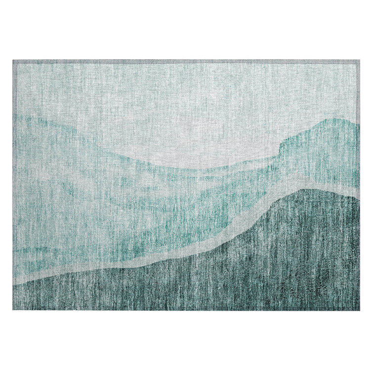 Cherisse Washable Abstract Indoor / Outdoor Rug