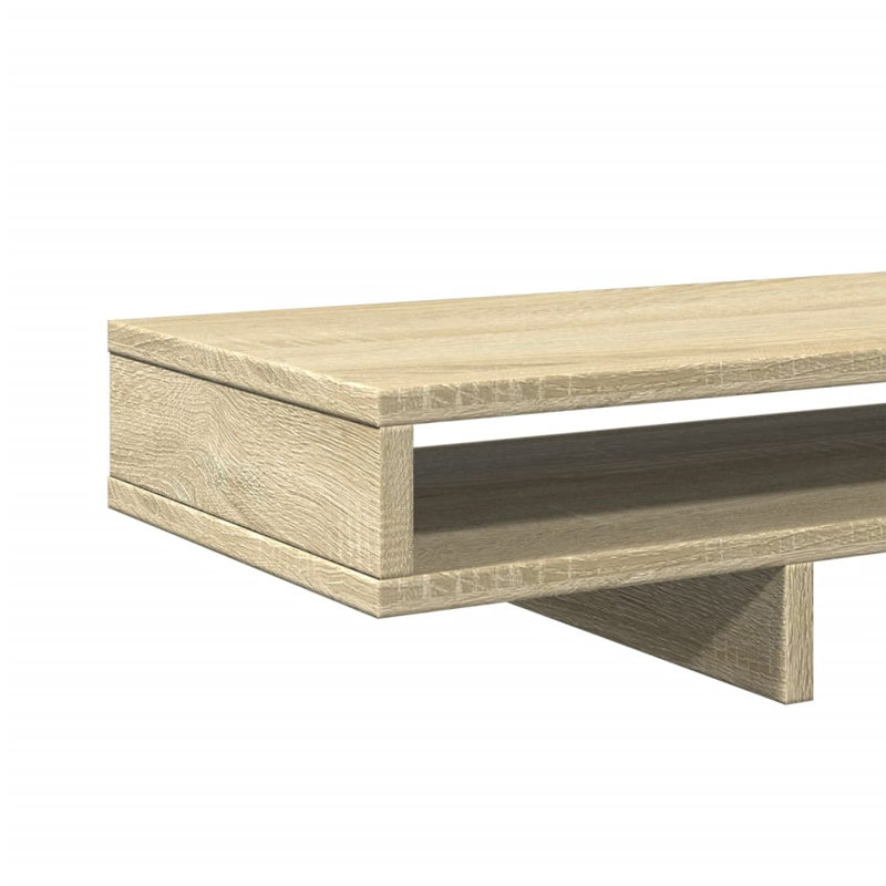 Balzarotti Manufactured Wood Monitor Stand, Sonoma Oak, 15cm H x 100cm W x 27cm D
