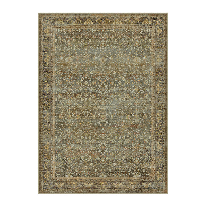 Lorena Vintage Oriental Persian Style Area Rug, Rectangle 8'6" x 11'6", Brown