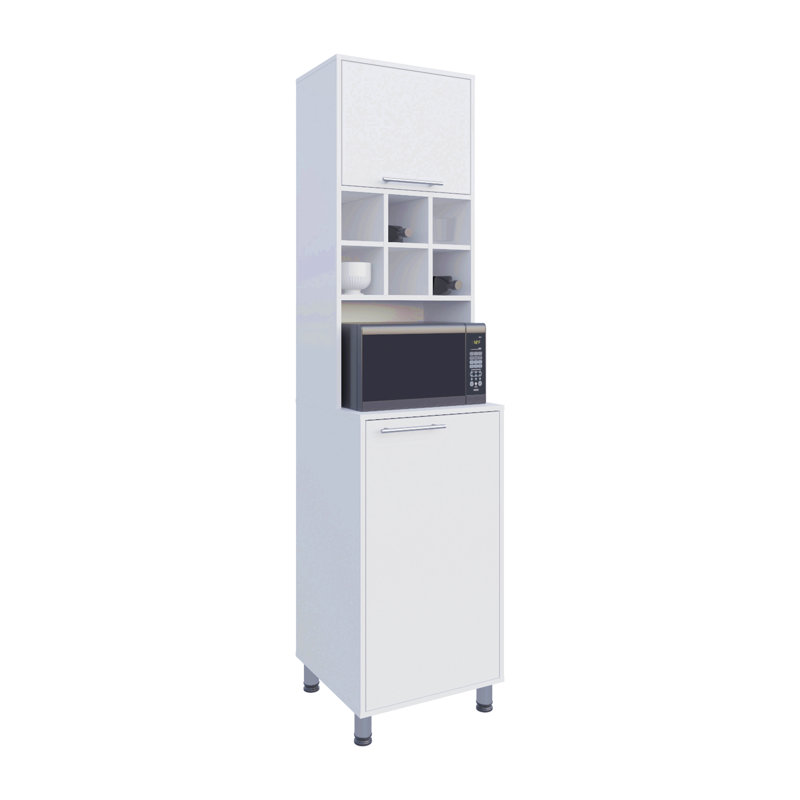 Garde-manger, 2 portes, 4 pieds, 8 tablettes