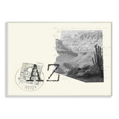 «Arizona noir et blanc, photographie sur papier crème» par Daphne Polselli