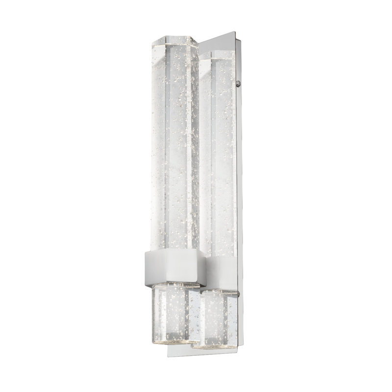 Warwick 15" Chrome LED Flush Mounted Sconce