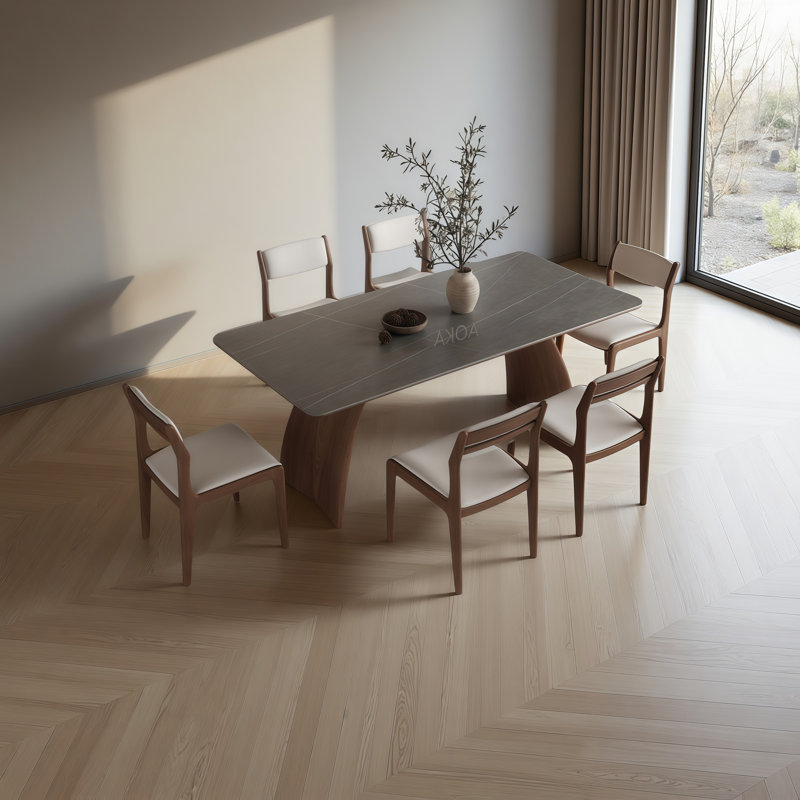 Table de salle à manger rectangulaire, H 29,5 po x L 31,5 po x l 59,1 po