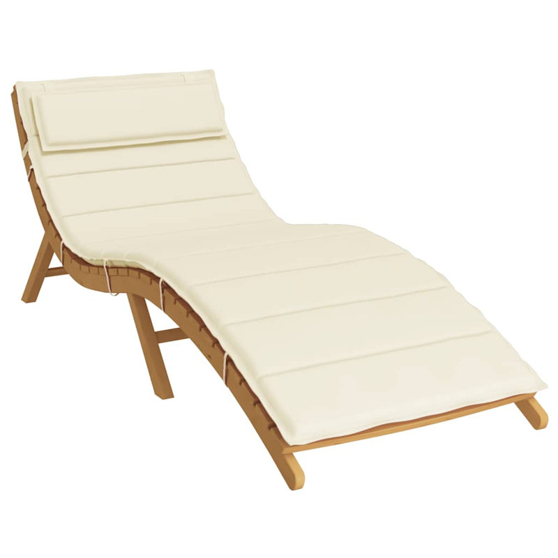 Outdoor 1.2'' Lounge Chair Seat / Back Cushion, Cream