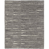 Navaro Wool Abstract Area Rug in Gray