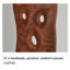 Statue d'art autoportante en bois sculpté, style milieu du siècle, ornement d'intérieur