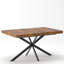 Table de salle à manger rectangulaire extensible rétro, dimensions 55,11"-70,86", couleur marron, coffre de rangement, idéale pour recevoir des invités.