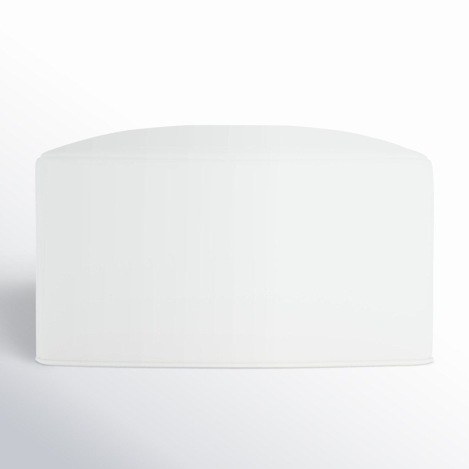 Praia Sunbrella Outdoor Ottoman, Canvas White Sunbrella® Canvas