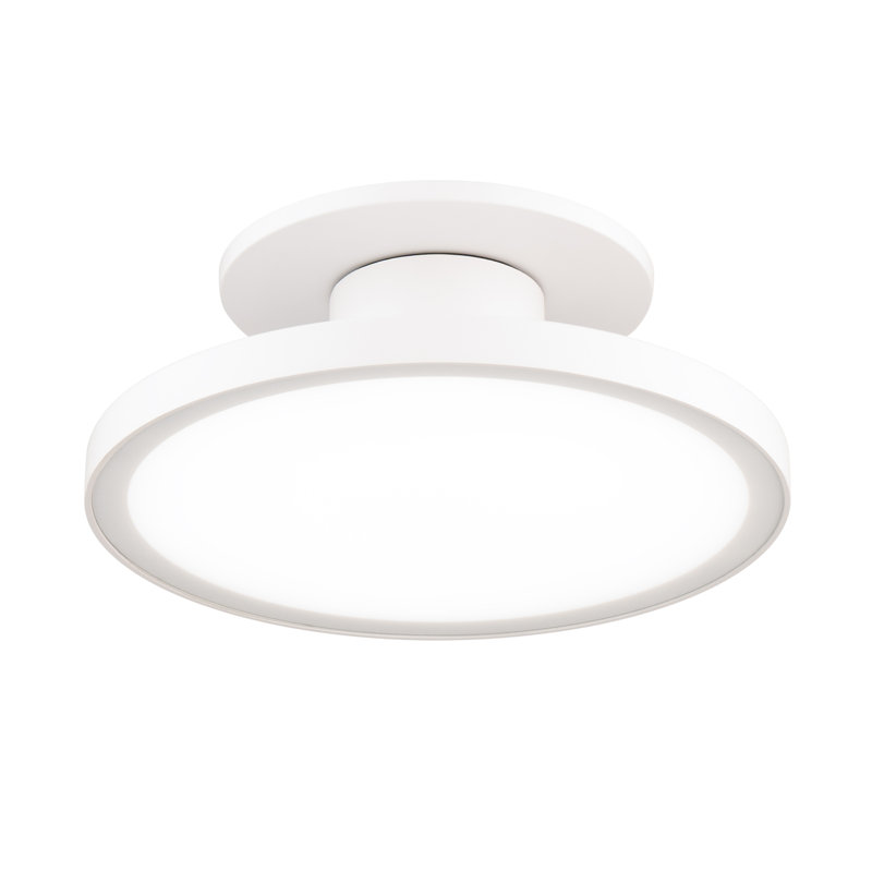 Twist-N-Lite 8" LED 5-CCT Selectable Semi-Flush Mount, 2700K/3000K/3500K/4000K/5000K, White, 2.88" H x 8" W x 8" D