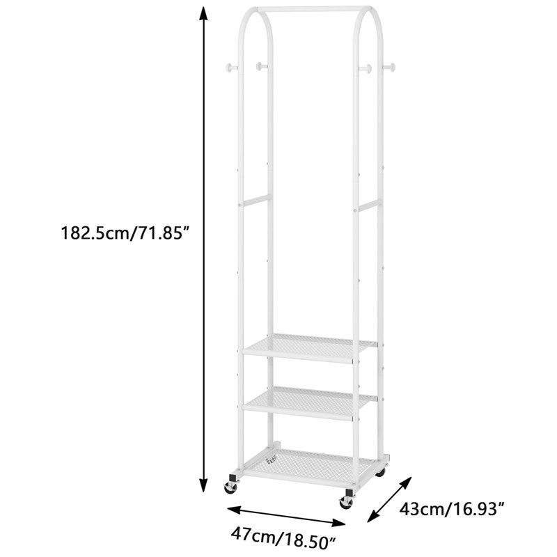Heavy Duty Clothing Rack, White