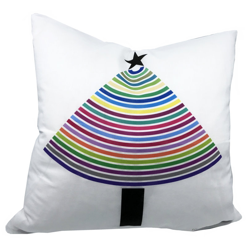 Christmas Tree Brights Square Pillow Cover & Insert
