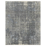 Annastaziah Abstract Handmade Hand-Knotted Indoor Use Only Area Rug in Gray/Tan/Blue