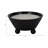 Decorative Mango Wood Bowl Scented Wax Candle for Living Room  - Modern Candle with Pedestal Feet for Bedroom, Coffee Table, or Bookshelf Decor - 9"-1386339120