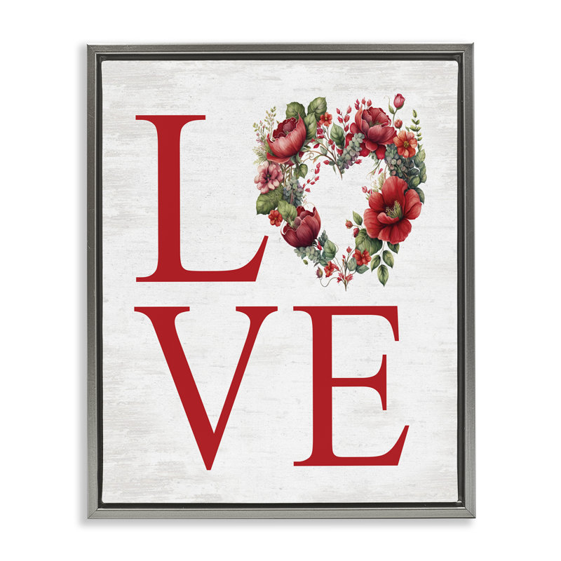 Cadre flottant rustique et romantique, H 21 po x l 17 po, Cadre flottant gris lustré