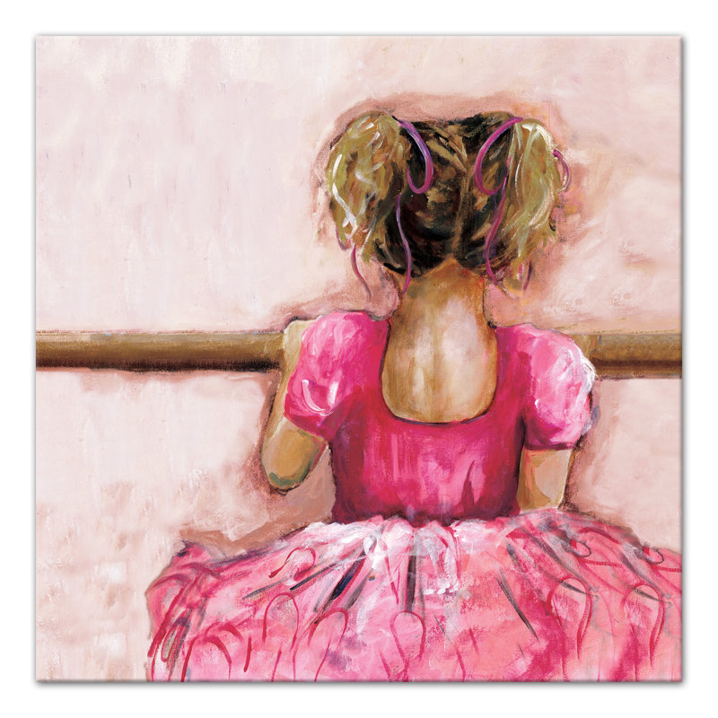 Art sur toile ballerine Peconic, H 12 po x l 12 po x P 1,25 po