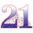 Number 21 Life-Size Cardboard Standup