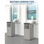 Climatiseurs portatifs 10 000 BTU pour les grandes pièces, climatiseur portatif 3 en 1 avec déshumidificateur, télécommande et minuterie, refroidit les espaces jusqu'à 450 pieds carrés, gris et noir