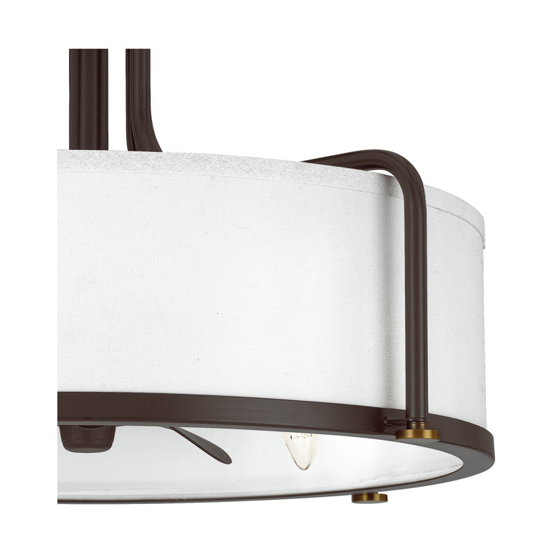 Ventilateur de plafond en cage à 3 pales de 12 po avec télécommande et ensemble d'éclairage inclus Herkus