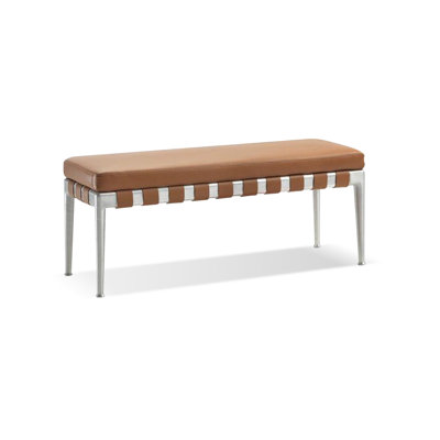 Long banc de chambre et de revêtement en métal Modern
