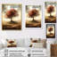 «Blossoming Red Tree In Sand Dunes» sur toile-1100795053-1100795058