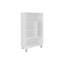 Armoire blanche de 40 po avec 4 tablettes et 6 tablettes polyvalentes pour le rangement des câbles