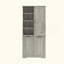 Armoire de rangement pour salle de bain avec portes et tiroirs, panier à linge inclinable, plusieurs espaces de rangement, style autoportant, tablette ouverte, tablette réglable-1318970585