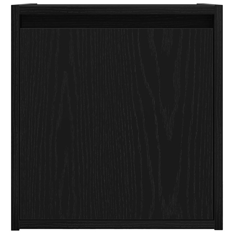 Wall-Mounted Bedside Cabinet 38X34x40 Cm, Black, 1