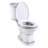 The Renovators Supply Inc. 0.8 GPF Elongated 16 Comfort Height Floor Mounted with Seat Included Toilet