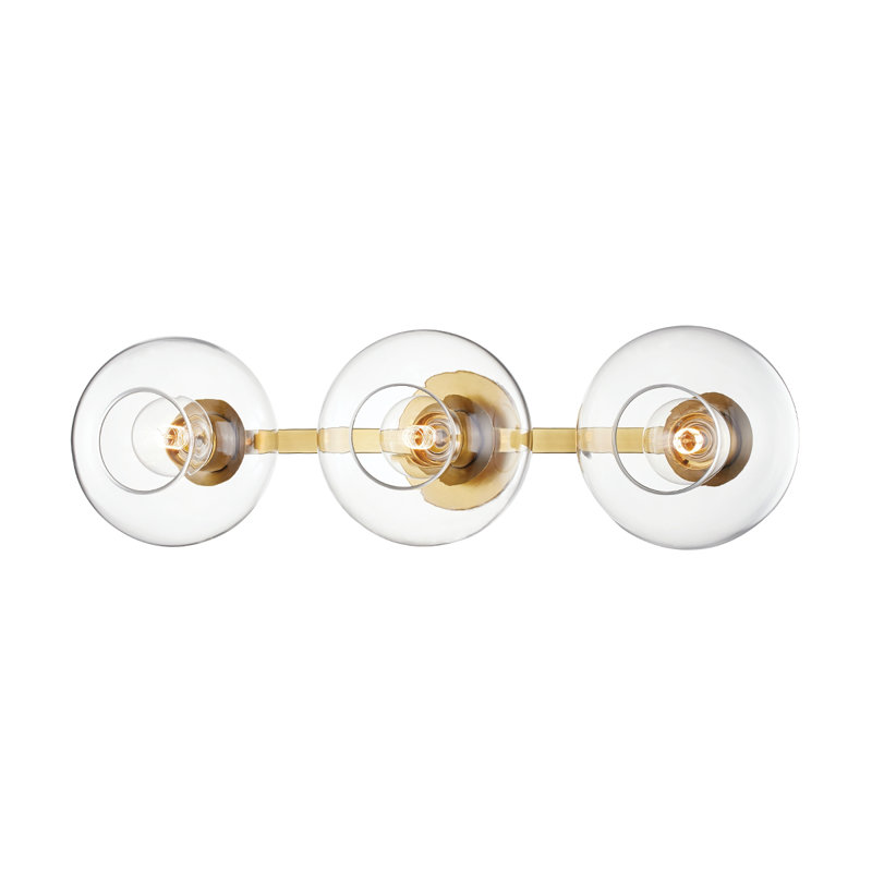 Margot 3 - Light Dimmable Vanity Light, Aged Brass