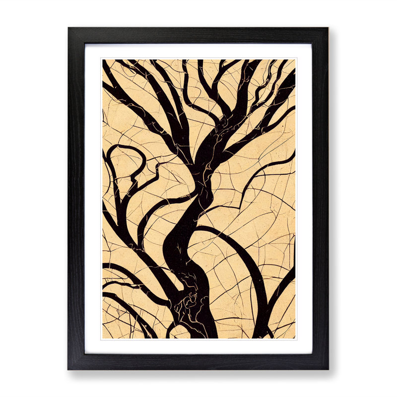 Sensational Tree - Single Picture Frame Print, 64cm H x 46cm W x 2cm D, Black Framed