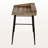 Jonesy Brown Finish Computer Desk with Hutch And Black Metal Leg, 33.89" H X 47.1" W X 23.5" D