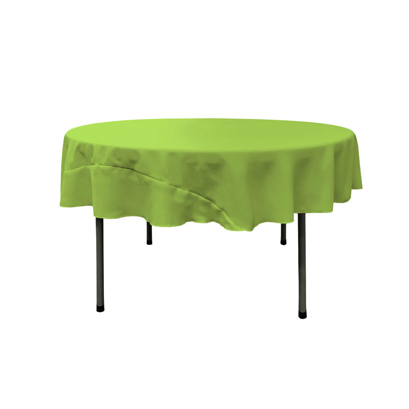 Nappe unie de couleur unie - Basics by Wayfair ™, Lime, Rond 72 po