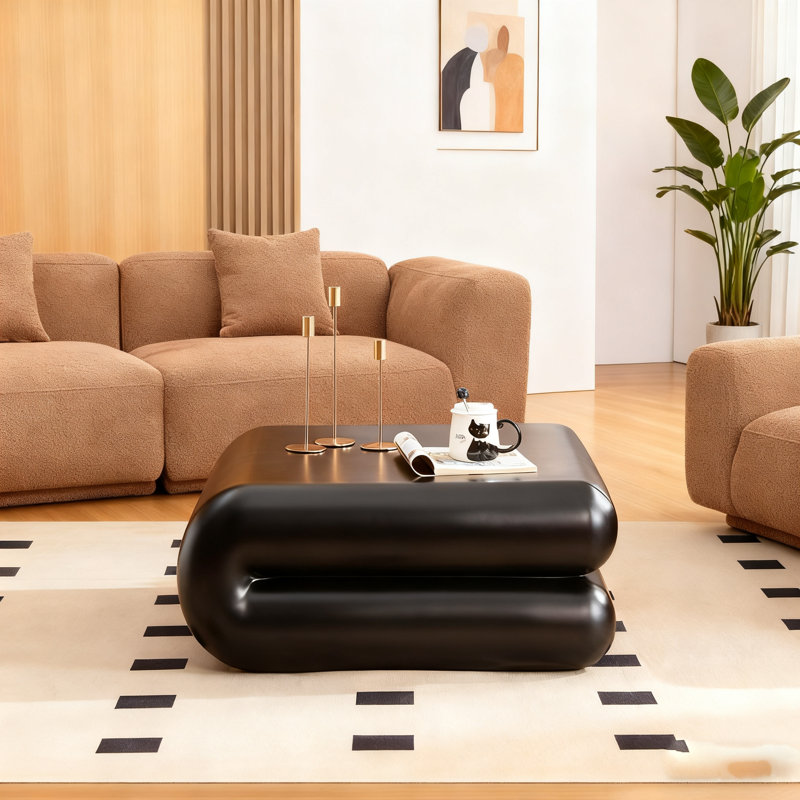 Table basse en fibre de verre FRP, Noir