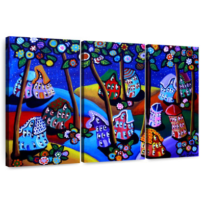 Lilie Whimsical Hills Houses Trees