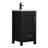 Dakhi 18'' Narrow Depth Free Standing Single Bathroom Vanity with Ceramic Top-1419404151