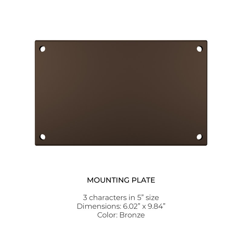 Métal H 6,02 po, Bronze, 4