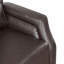 Fauteuil inclinable à dossier poussoir brun foncé auto-inclinable