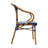 Damore All-Weather Commercial Paris Chairs with Bamboo Print Metal Frames-2144535873