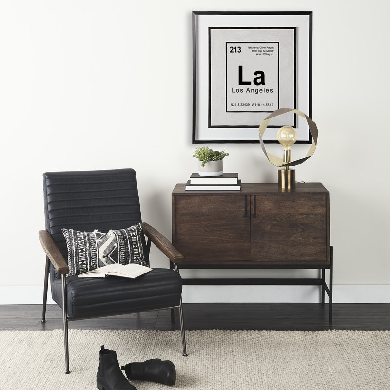 Breaking Los Angeles B by THE Studio a Hand Embelished Textured Framed Art Print Matted under Glass