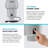 KRAUS Wasteguard Continuous Feed Garbage Disposal With Ultra-Quiet Motor For Kitchen Sink With Power Cord And Flange Included-117435419