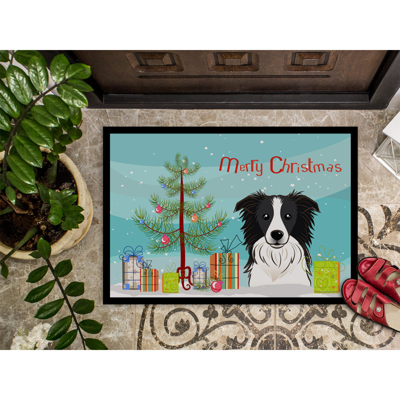 Non-Slip Christmas Outdoor Doormat, Rectangle 2' x 3'