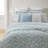 Heather Blue Full/ Queen Comforter Set-116472060-116472061