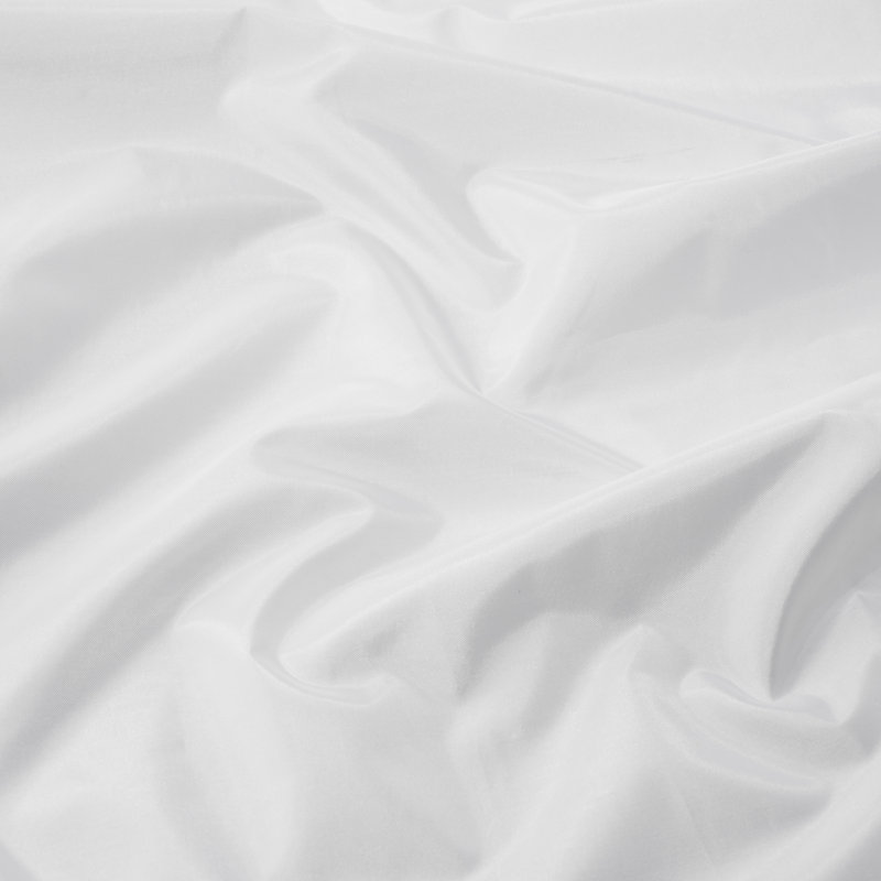Croydex Recycled White Shower Curtain with Weighted Hem and Anti-Microbial Additive 1800 X 2100, 210cm H x 180cm W