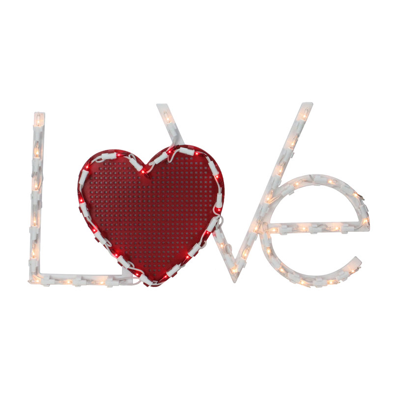 Décoration pour fenêtre 17 "Love Heart