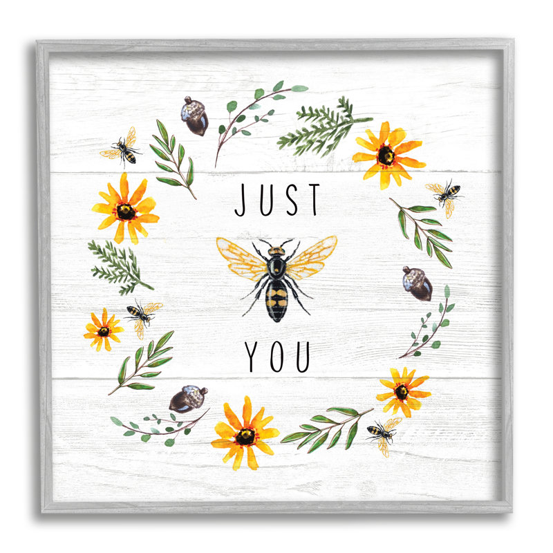 Just Bee You - impression, Estampe numérique Farmhouse, H 24 po x l 24 po x 1,5 po