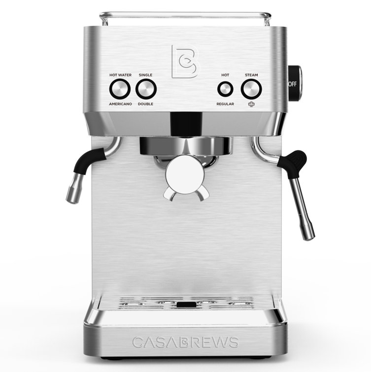 Casabrews 20-Bar Espresso Machine Americano Coffee Maker W/51oz Water Tank,  Silver