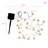 Aafiyah 23.5M LED Solar Powered 10 - Bulb Rope String Light (Connects End to End)