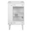 Meuble-lavabo de 20 po avec lavabo en céramique, ensemble de meuble-lavabo simple autoportant avec porte à fermeture douce, poignées en demi-lune chic, style français-120190021
