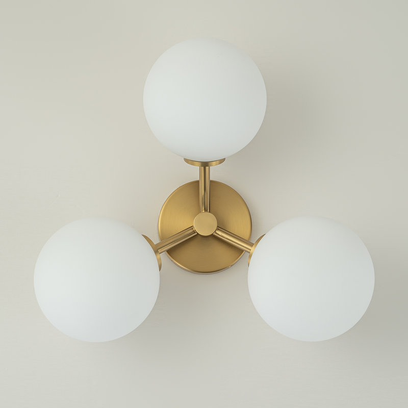 Plafonnier semi-encastré Pritee, Doré, Blanc, H 7,1 po x l 18,12 po x P 18,12 po